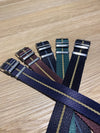 Nylon Woven Strap - Black/Beige