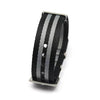 NATO Seat Belt Strap - Black/Grey