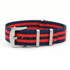 NATO Seat Belt Strap - Blue/Red